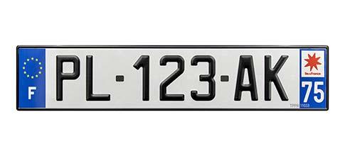 Plaque D'immatriculation